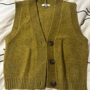 Madewell Donegal Button-Front Sweater Vest